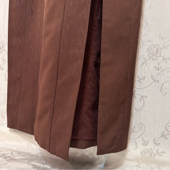 Staud Portrait Maxi Dress Gown Chocolate Brown Size 4 - Picture 9 of 13